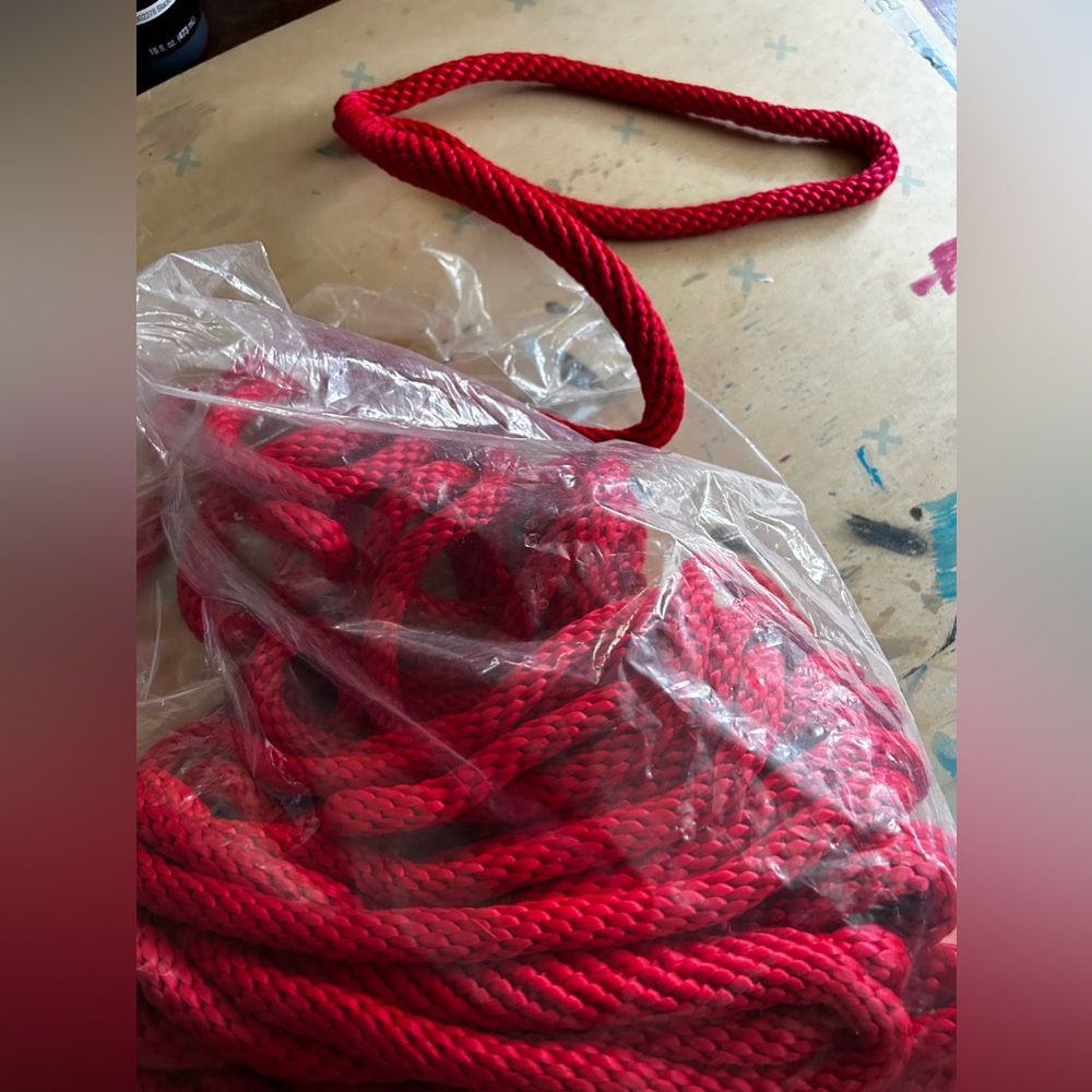 Dock Lines 1/2”x 20’ in Red.